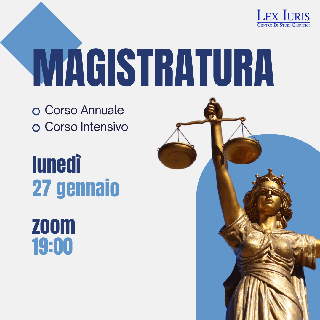 Presentazione corso magistratura 2025