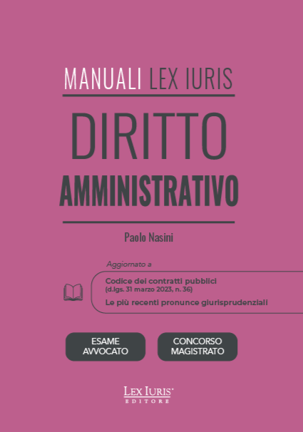Manuale diritto amministrativo